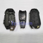 HU83/407 blade Light button (Old style) 3 tombol remote key shell untuk Citroen,Peugeot,DS